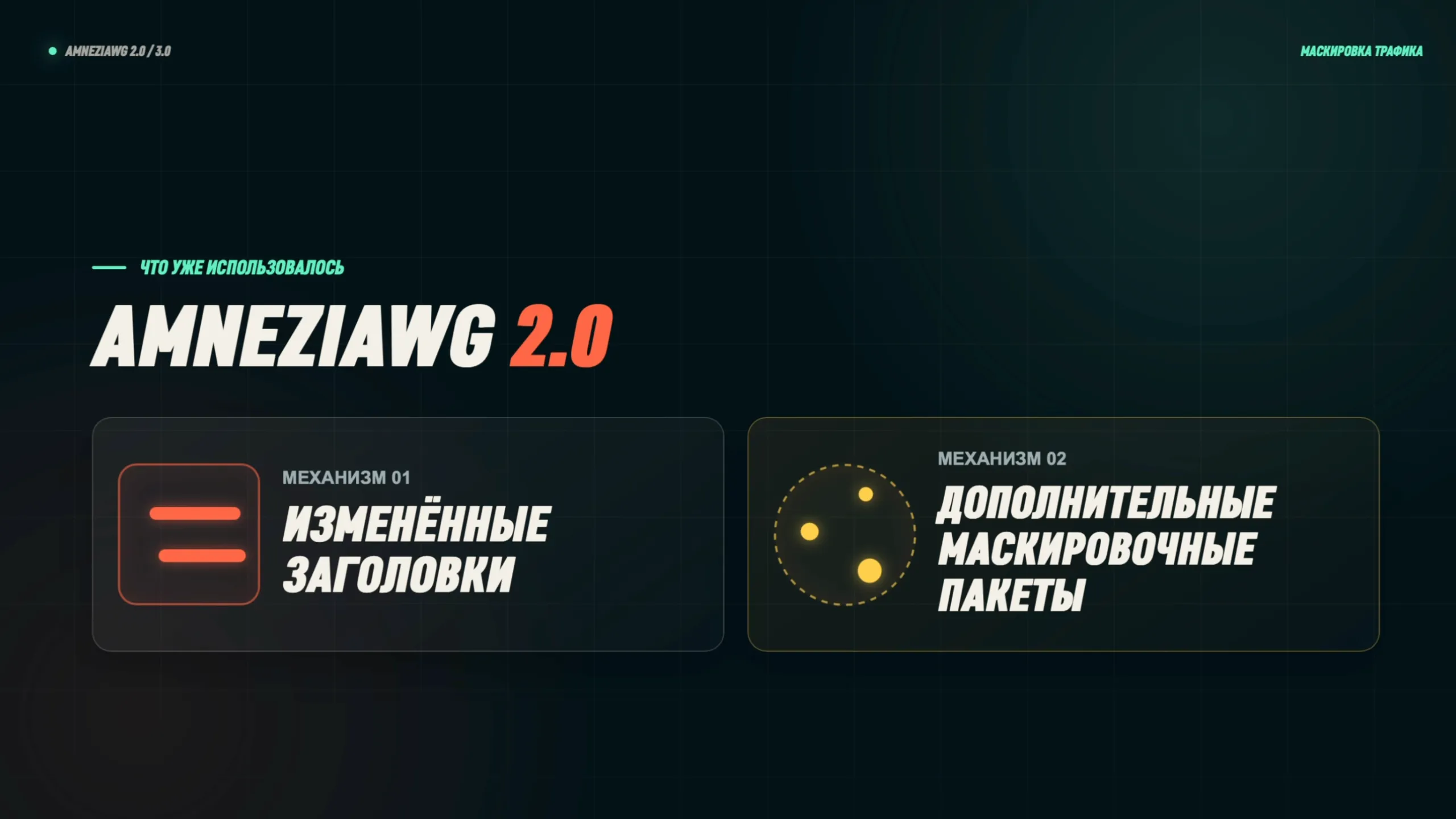 Что уже использовалось в AmneziaWG 2.0: изменённые заголовки и дополнительные маскировочные пакеты