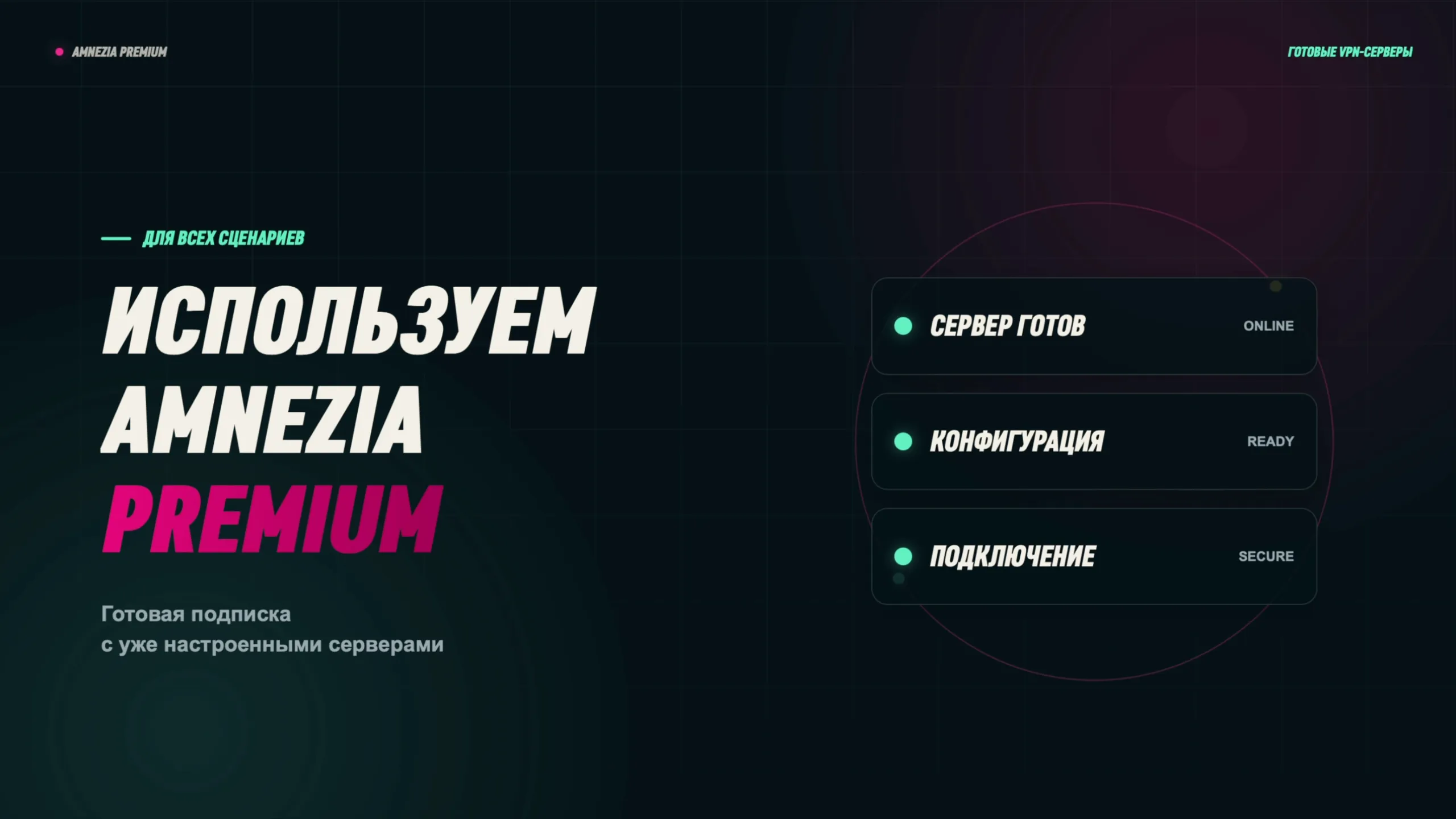 Используем Amnezia Premium: готовая подписка с уже настроенными серверами