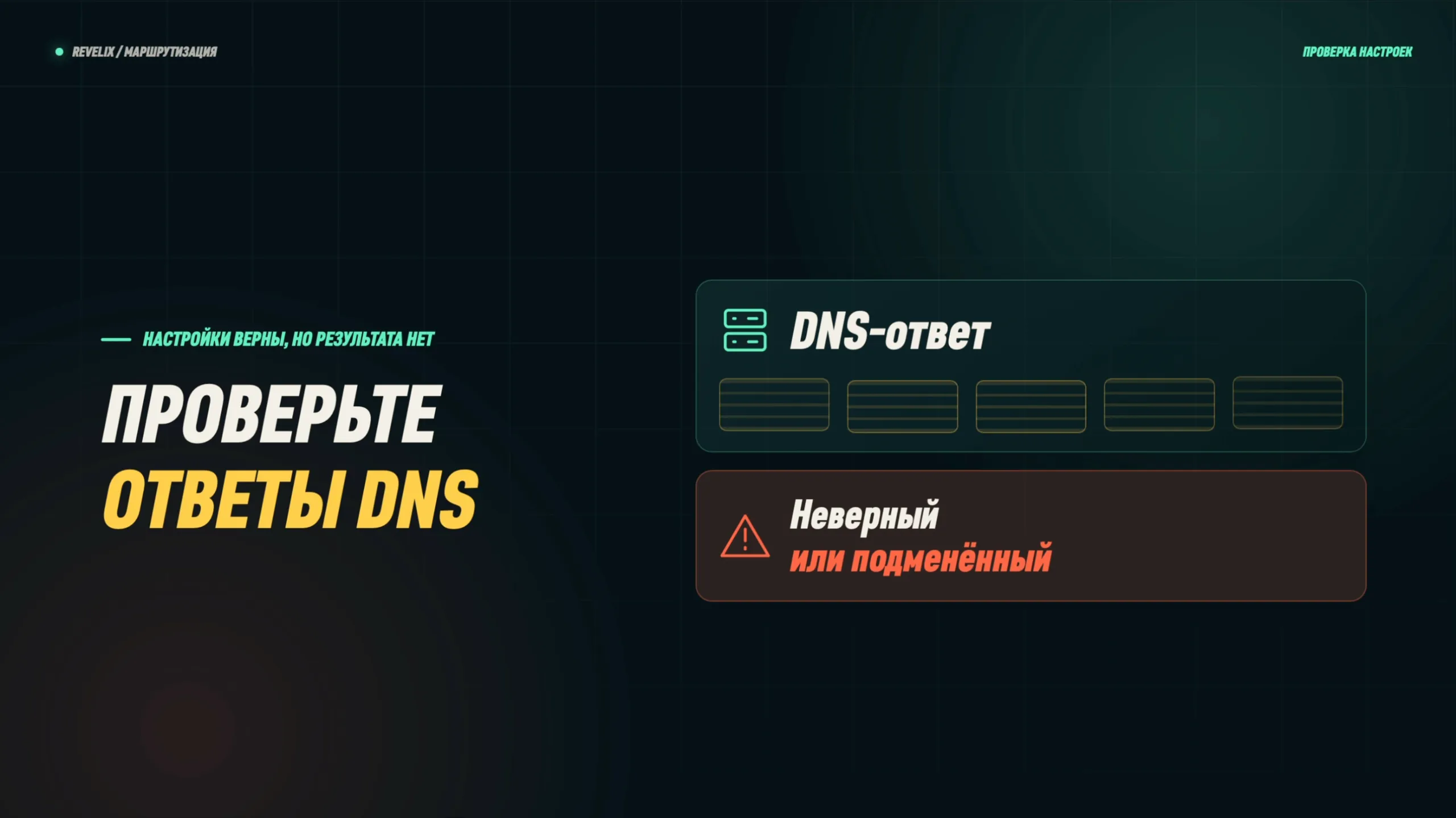 Проверьте ответы DNS: они могут быть неверными или подменёнными